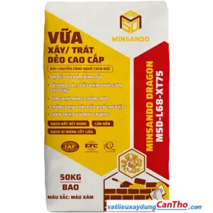Vữa xây / trát dẻo cao cấp MINSANDO MSD-L68-XT75