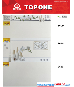 Gạch ốp tường Top One 3609-3610-3611