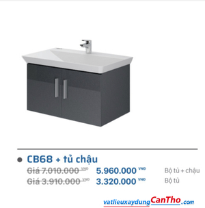 Lavabo + Tủ Viglacera CB68