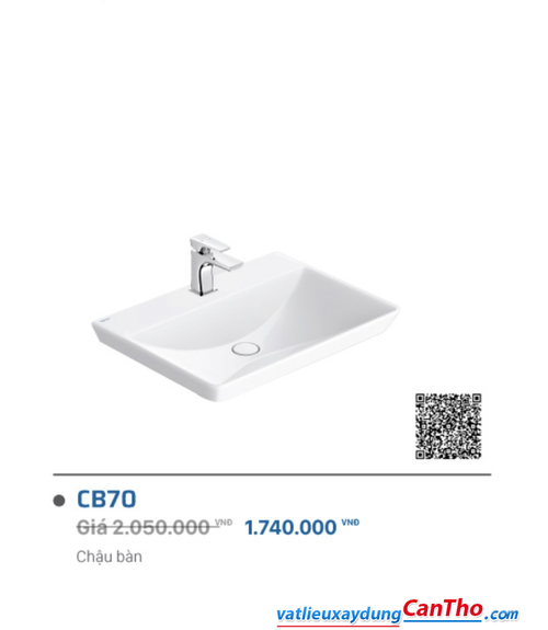 Lavabo Viglacera CB70