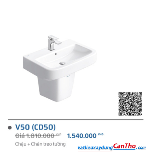 Lavabo + Chân Viglacera VI5