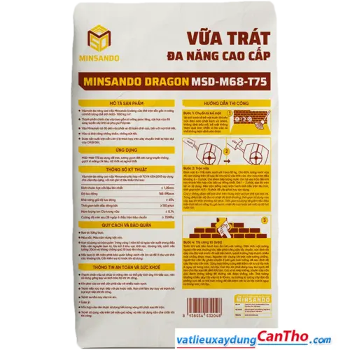 Vữa trát đa năng cao cấp MINSANDO MSD-M68-T75