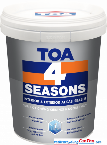 SƠN LÓT CHỐNG KIỀM  NỘI VÀ NGOẠI THẤT TOA 4 SEASONS INTERIOR & EXTERIOR ALKALI SEALER